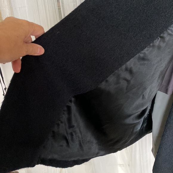 Vintage 90’s Irving Samuel Alpaca/Wool/brown Mink, A-line black coat! Size 8 - Picture 6 of 15